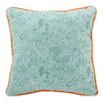 Disney Parks Nautical The Little Mermaid Ariel Art Nouveau Throw Pillow New