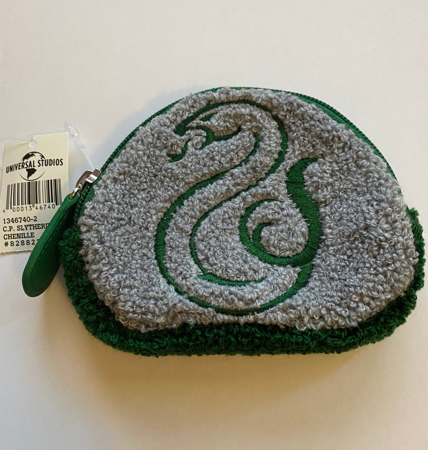 Universal Studios Harry Potter Slytherin Chenille Coin Purse New With Tags