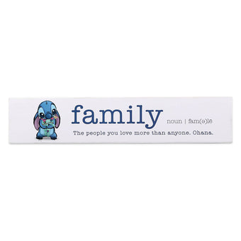 Disney Stitch Family The People You Love More Than Anyone Ohana Wood Plank Art