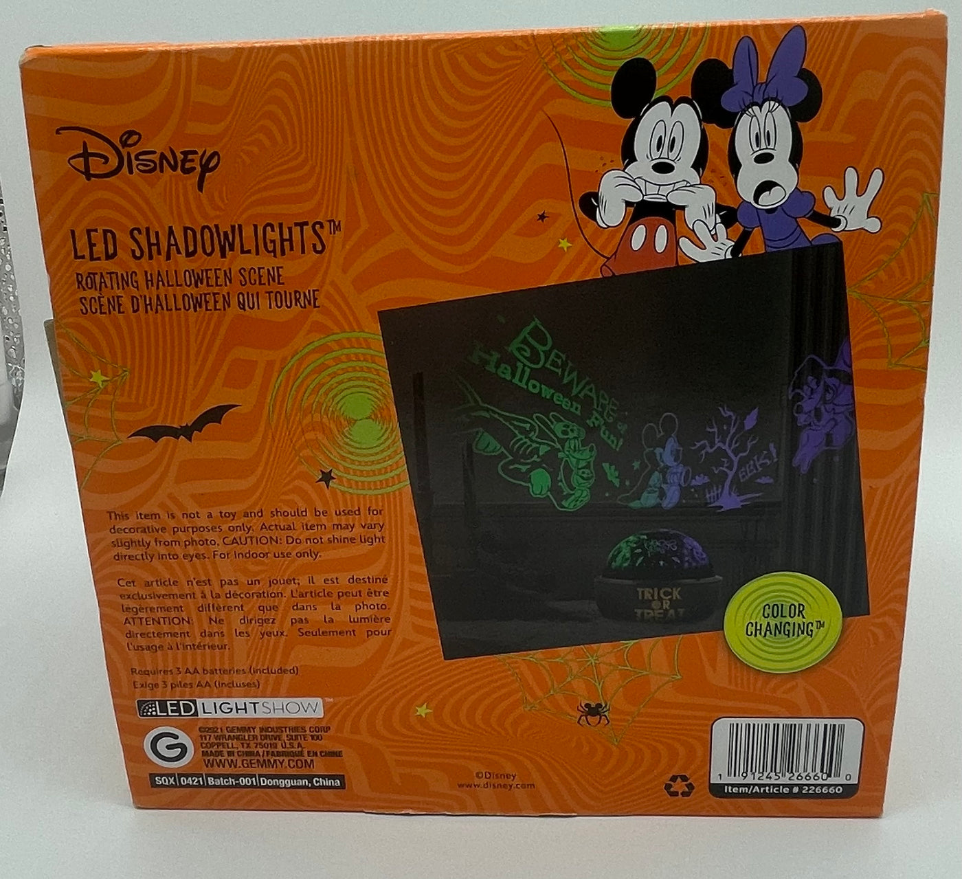 Disney Mickey And Friends Halloween LED Changing Shadow Lights Projector New