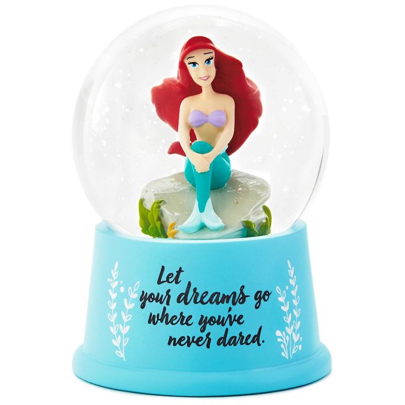 Hallmark Disney Princess The Little Mermaid Ariel Dare to Dream Snow Globe New