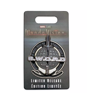 Disney Parks WandaVision S.W.O.R.D. Logo Limited Release Pin New with Card