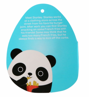 Original Squishmallows 7.5" Panda Stanley With Fries Plush New with Tag