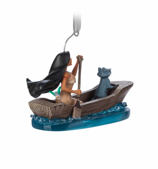 Disney Sketchbook Pocahontas and Meeko Fairytale Christmas Ornament New with Tag