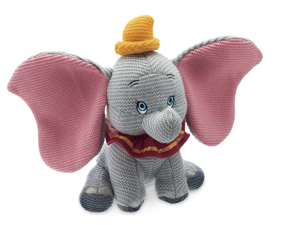 Disney Parks Dumbo Classic Cozy Knit 9 inc Plush 1941 Knits Limited Release New