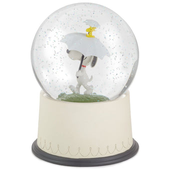 Hallmark Peanuts Snoopy and Woodstock Good Friends Snow Globe New