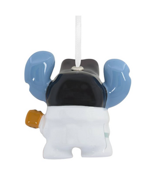 Hallmark Disney Lilo Stitch Rockstar Glass Christmas Ornament New With Tag