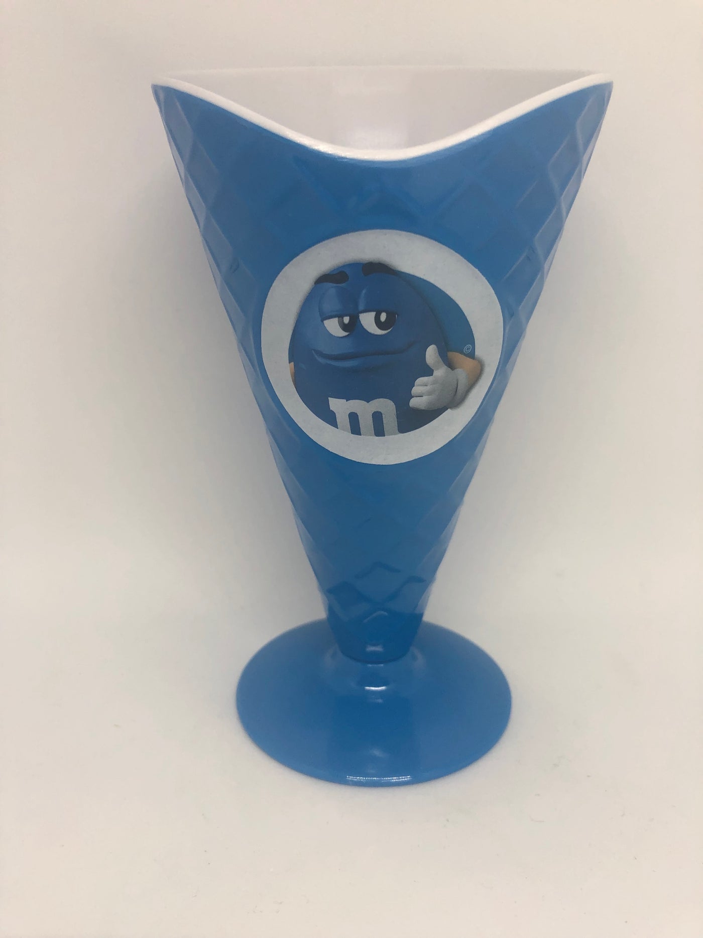 M&M's World Blue Waffle Cone Cup New