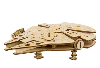 Disney Parks Star Wars Millennium Falcon Book and 3D Wood Model Kit 3D New