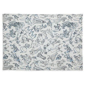 Disney Parks Ink & Paint Reversible Placemat Walt Disney World New