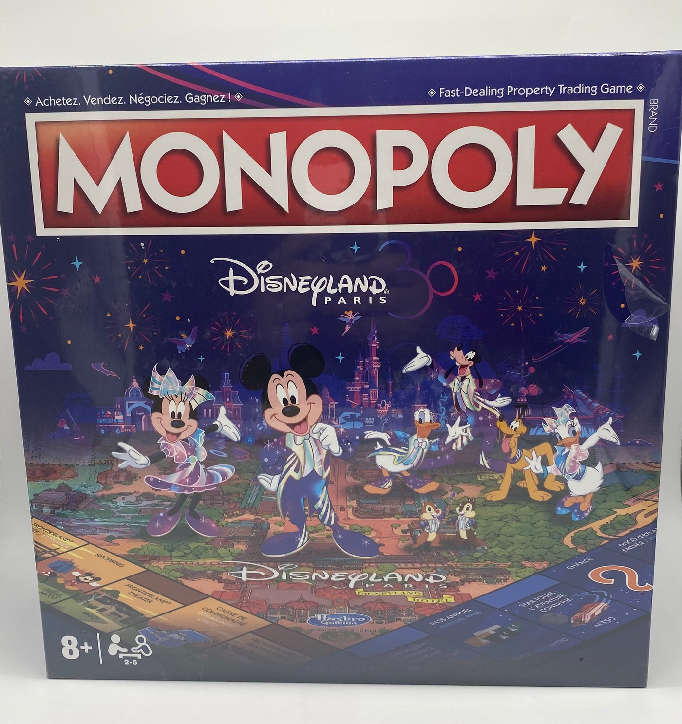 Disney Disneyland Paris Exclusive 30th Mickey Friends Monopoly Game English New