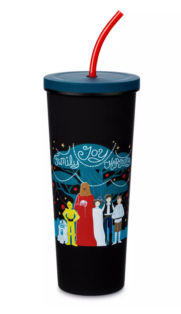 Disney Star Wars Life Day Stainless Steel Tumbler with Straw New With Tag