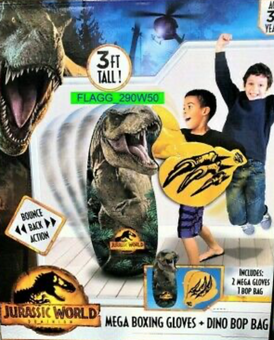 Jurassic World Dominion Mega Boxing Gloves and Dino Bop Bag Toy New With Box