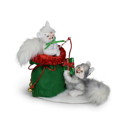 Annalee Dolls 2022 Christmas 3in Crimson Crush Kitties Plush New with Tag