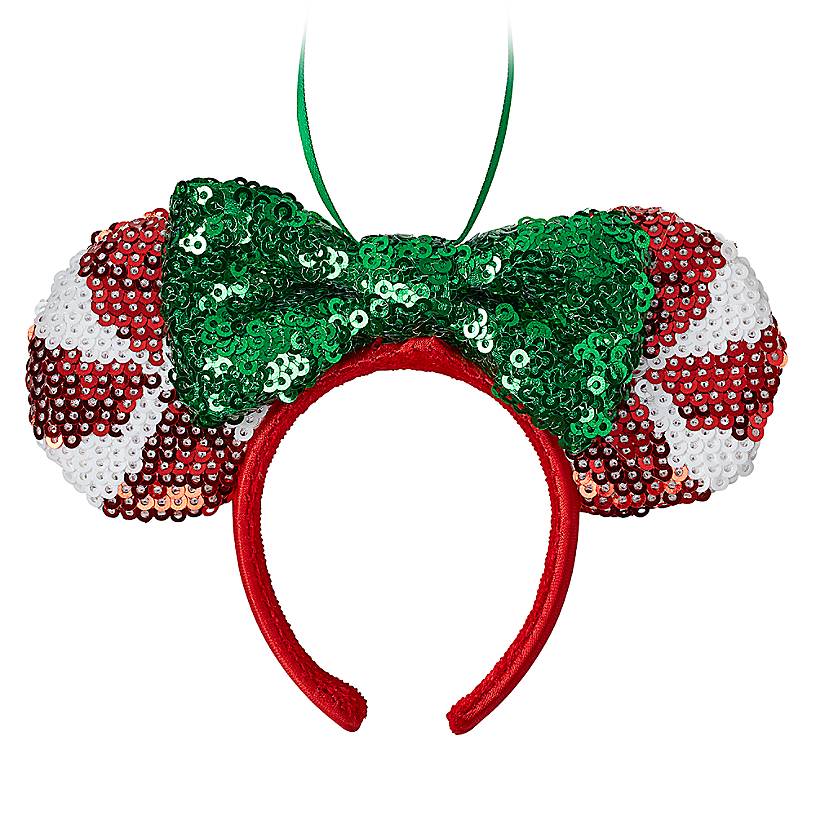 Disney Parks Minnie Mouse Ear Headband Christmas Ornament New with Tag