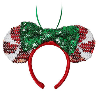 Disney Parks Minnie Mouse Ear Headband Christmas Ornament New with Tag