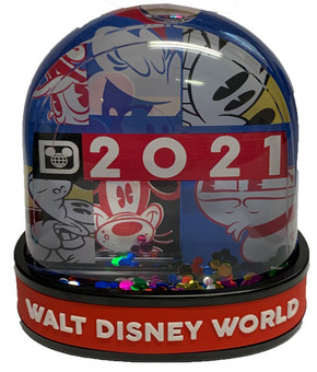 Disney WDW Mickey and Friends Plastic Water Globe 2021 New with Tag