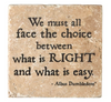 Universal Studios Harry Potter Albus "Choice" Quote Travertine Coaster New Tag