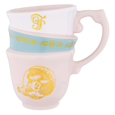 Disney Parks Mickey Minnie Grand Floridian Triple Stack Ceramic Coffee Mug New