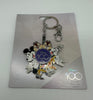 Disney 100 Years of Wonder Mickey and Friends Metal Spinner Keychain New w Tag