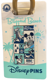 Disney Parks Blizzard Beach Mickey Minnie Snow Much Fun Pin New With Card