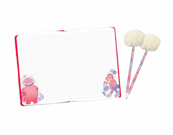 Disney Pixar Turning Red Panda Journal Plush with 2 Pom-Pom Pens New with Tag