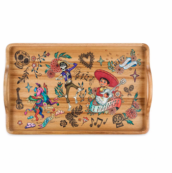 Disney Pixar Coco Miguel Hector Dante Kitchen Wooden Tray New