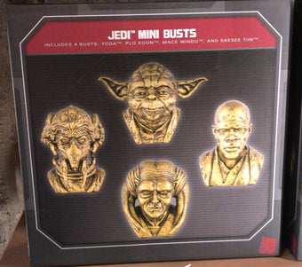 Disney Parks Star Wars Galaxy's Edge 4 Jedi Mini Bust Busts Yoda Plo Koon New