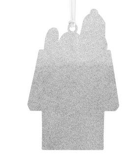 Hallmark Peanuts Snoopy on Doghouse Metal Christmas Ornament New with Card