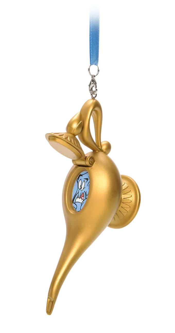 Disney Parks the Lamp and Genie from Aladdin Christmas Ornament New With Tags