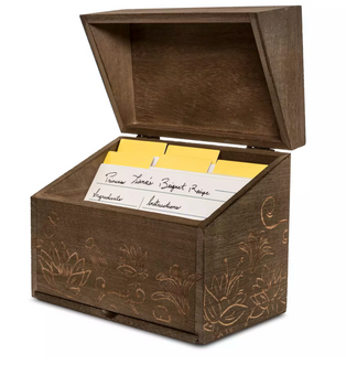 Disney The Princess and the Frog Recipe Wooden Box Set New