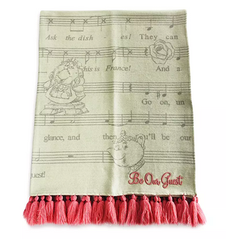 Disney Parks Be Our Guest Throw Blanket Beauty And The Beast New with Tag