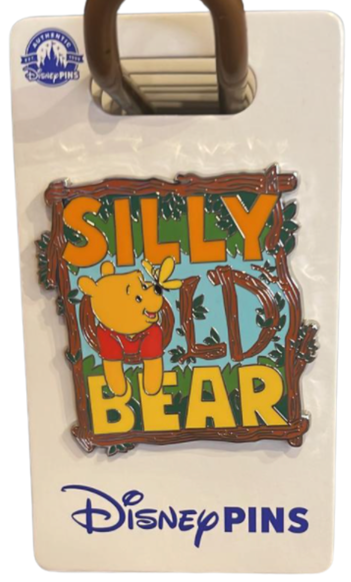 Disney Parks Winnie The Pooh Silly Old Bear Pin New With Card
