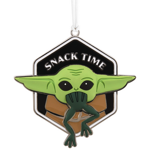 Hallmark Star Wars The Mandalorian The Child Grogu Metal Ornament New with Card