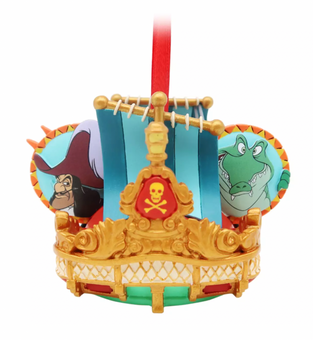 Disney Parks Peter Pan's Flight Ear Hat Christmas Ornament New with Tag