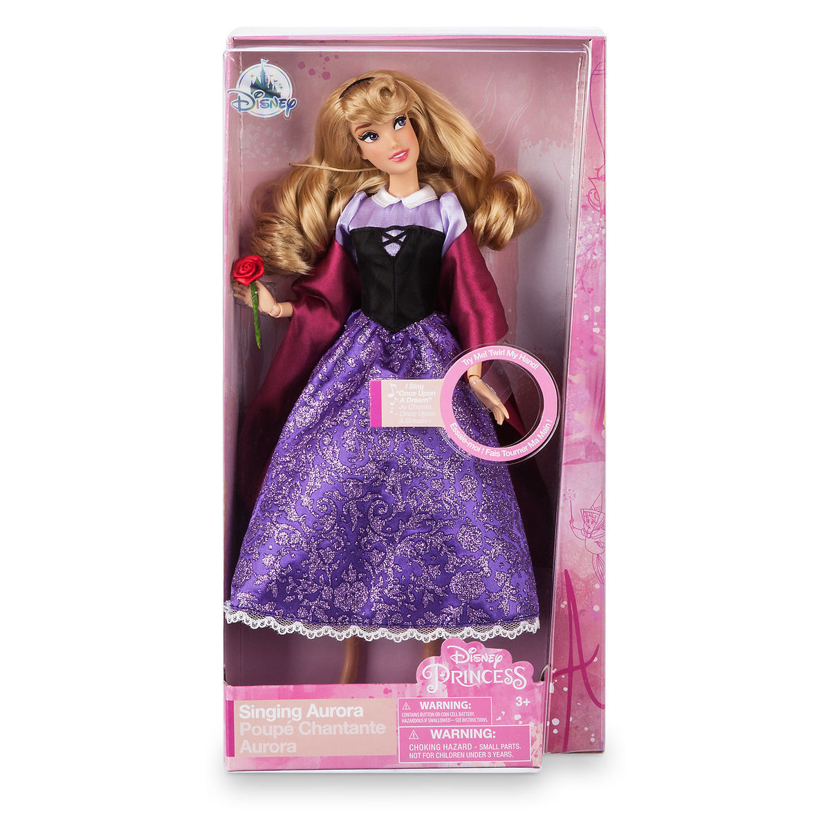 Disney Aurora as Briar Rose Once Upon a Dream Singing Doll New with Box