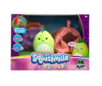 Squishville by Squishmallows 2" Dino Camping Set Accessory Set New with Box