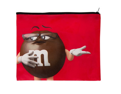 M&M's World Brown Character Oh Honey I Simply Don't Care Recycled Pouch New