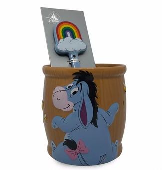Disney Eeyore Winnie the Pooh Ceramic Coffee 16oz Mug and Spoon Set New