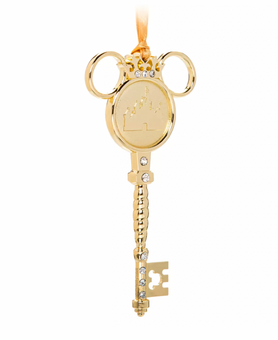 Disney Sketchbook Disneyland Sleeping Beauty Castle Key Christmas Ornament New