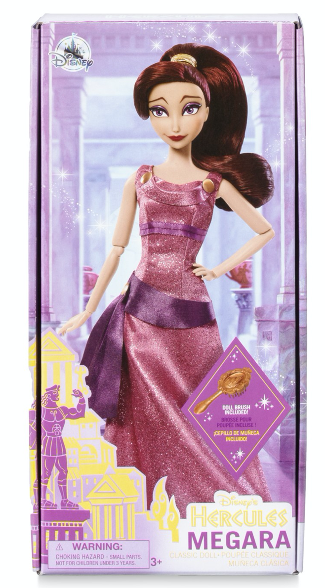 Disney Hercules Princess Megara Classic Doll with Brush New with Box