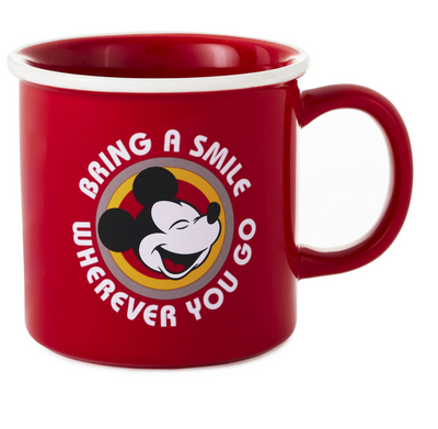 Hallmark Disney Mickey Bring a Smile Wherever You Go Coffee Mug New