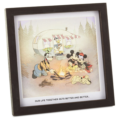 Hallmark Disney Mickey Mouse and Friends Better Together Framed Print New