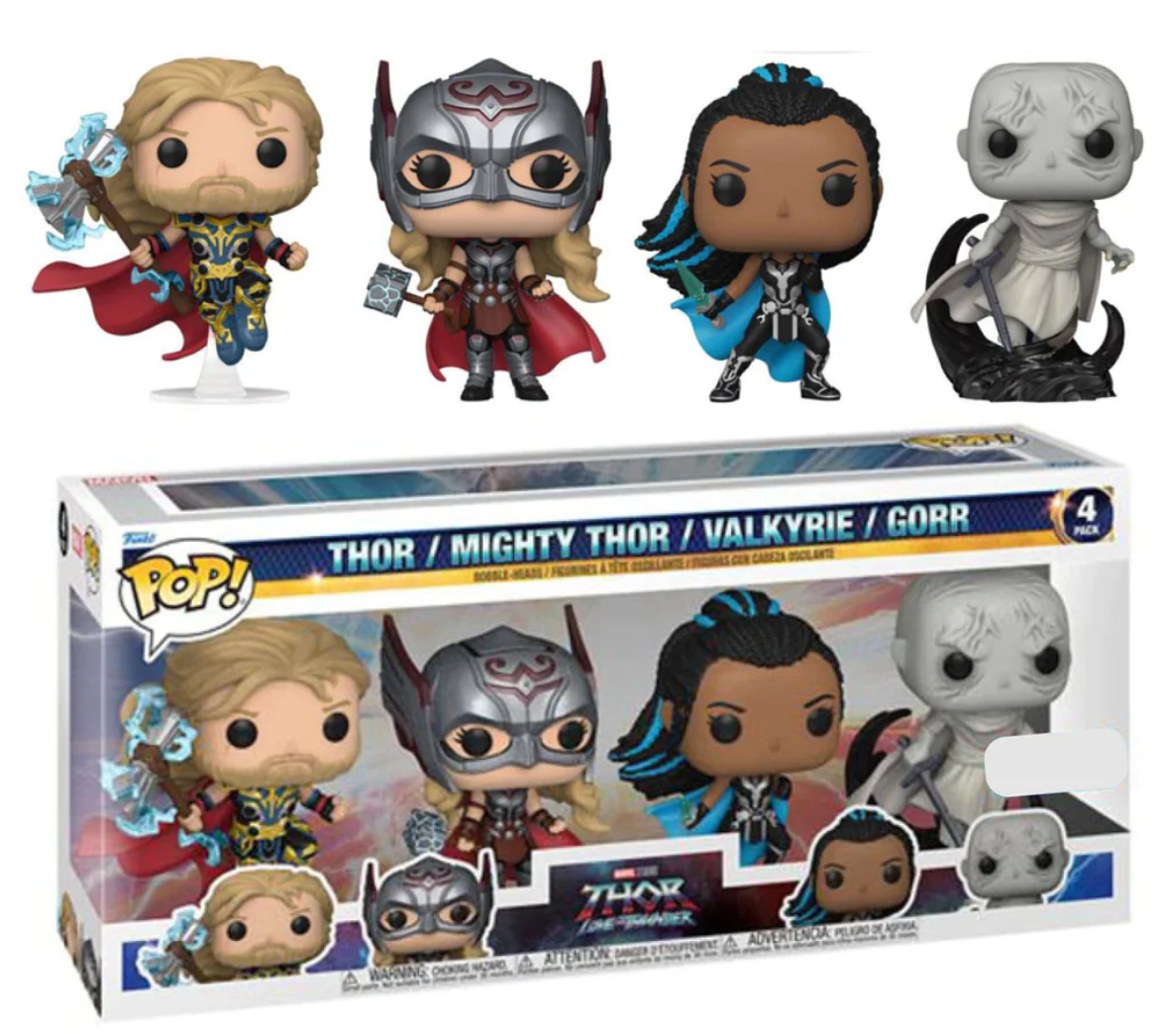 Funko Pop! Thor 4 Love and Thunder Exclusive 4-Pack New with Box