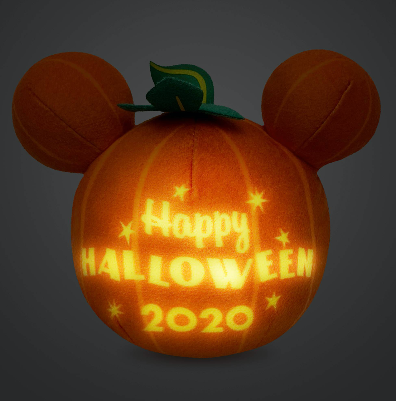 Disney Halloween 2020 Mickey Mouse Mini Pumpkin Light-Up Plush New with Tag