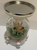 Bath and Body Works 2022 Easter Bunny Snow Globe Pedestal Candle Holder New Box