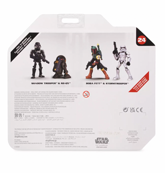 Disney Star Wars Boba Fett and Stormtrooper Action Figure Toybox New with Box