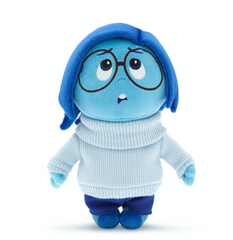 Disney Pixar Sadness Plush Inside Out Small New with Tag