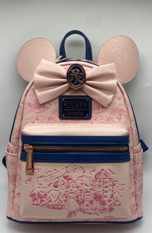 Disney Parks Riviera Resort Minnie Mini Pink Backpack Loungefly New with Tags