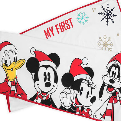 Disney Store Mickey Friends Holiday Blanket Hat Photo Set for Baby New with Tag